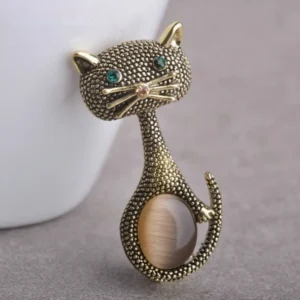 Gato Ojos Verde Plata o Dorado