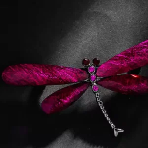 Libélula Piedra Fucsia